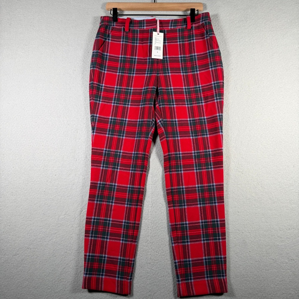 Vineyard Vines Nantucket Tartan Cocktail Pants Red Plaid 30x28 2P001120-5638